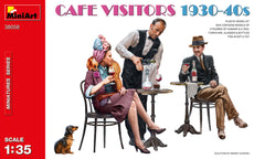 CAFE VISITORS 1930-40S PLASTIC MODEL KIT 1/35 MINIART