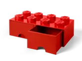 LEGO® 8-stud Bright Red Storage Brick Drawer