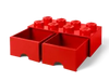 LEGO® 8-stud Bright Red Storage Brick Drawer