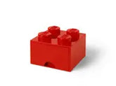 LEGO® 4-stud Bright Red Storage Brick Drawer