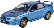 Subaru Impreza WRX STi Blue 1/24 Diecast Car Model by Motormax