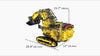 Mould King App Control Large Excavator Building Kit,