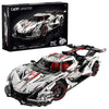 CADA C61053W 4449pcs V12 Hypercar Master Supercar Series Designed by Suhwan Ji 1:8