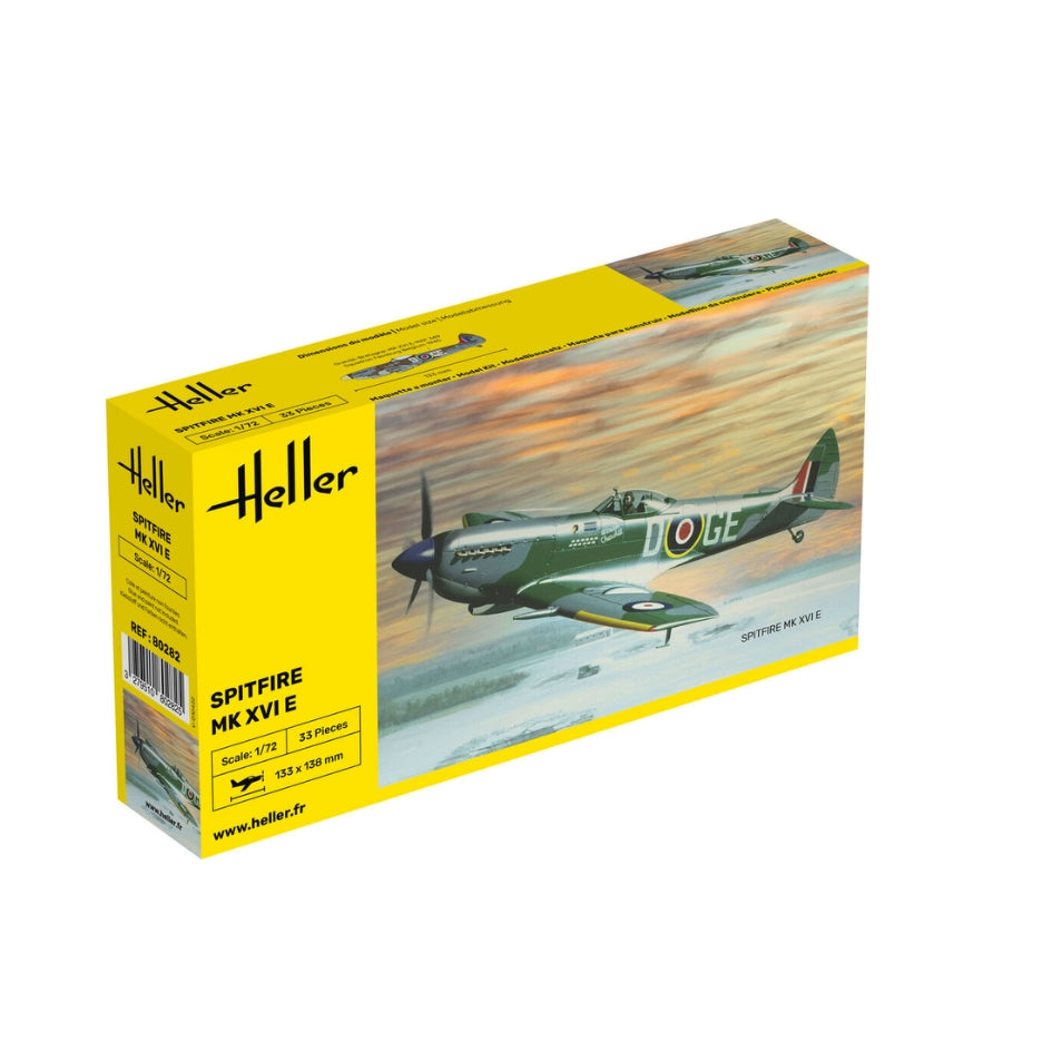 Boite et plan HELLER Spitfire MK XVI 1,72 avec quelques pieces Boite et plan HELLER Spitfire MK XVI 1,72 avec quelques pieces
