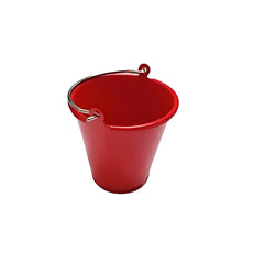 hobby details- metal bucket red