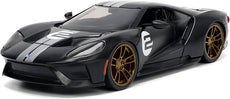 Jada- 1/24 Ford GT Bigtime Muscle Matt 2017 BLK//Silver Stripe