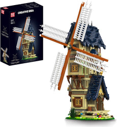 Mould King -Medieval Windmill Building Blocks, MOC Technology Medieval House