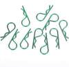 hobby details - body shell r clips orange,purple and green (sold separately)