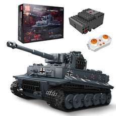 Mould King Tiger Tank Building Set, RC Motor Block Kit Military