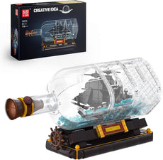 Mould King Black Pearl Ship in a Bottle Building Kit Ship