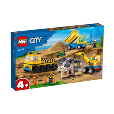 LEGO® City Construction Trucks and Wrecking Ball Crane