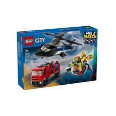 LEGO® City Helicopter, Fire Engine & Submarine Remix