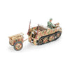 Tamiya- 1 :48 Kettenkraftrad with Infantry Cart & Goliath Demolition Vehicle