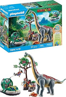 Brachiosaurus with Hovercraft