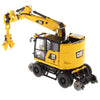 DM CAT M323F Railroad Wheeled Excavator - 1:50 Scale