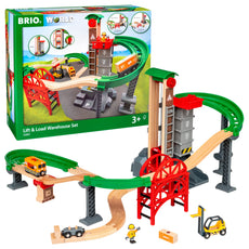 BRIO World Railway Lift & Load Warehouse Set