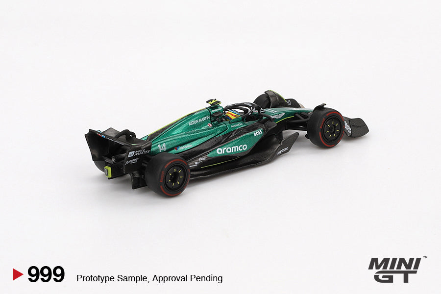 Mini GT - Aston Martin AMR24 #11 2024 F1® 2024 Bahrain GP Fernando Alo ...