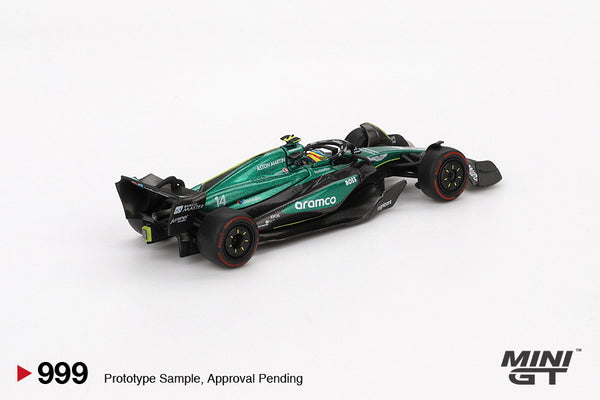Mini GT - Aston Martin AMR24 #11 2024 F1® 2024 Bahrain GP Fernando Alo ...
