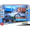 1/50 New Holland T7.315 Tractor with Tipping Trailer, Livestock Trailer and Tree Forwarder Set