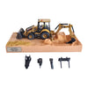 DIECAST MASTERS - 1/50 CAT 420F2 IT Backhoe Loader Operator Yellow By Diecast Masters