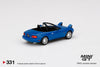 1/64 MINI GT Eunos Roadster Mariner Blue Headlight Up