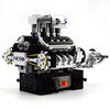 Mould King Combustion Engine Model Kit That Runs, Build Your Own MOC V8 Engine Model Toy