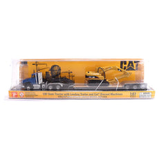 Diecast Masters | 1:87 Scale Cat CT660 Day Cab Tractor with Lowboy Trailer and Cat 315C L Hydraulic Excavator