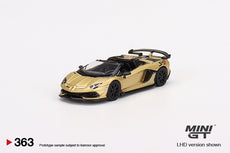 1/64 MINI GT Lamborghini Aventador SVJ Roadster Oro Elios