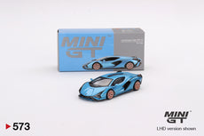 1/64 MINI GT Lamborghini Sián FKP 37 Blu Aegir