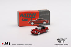 1/64 MINI GT Mazda Miata MX-5 (NA) Classic Red Headlight Up / Soft Top