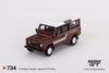 Mini GT –  Land Rover Defender 110 1985 County Station Wagon Russet Brown (1/64 Scale Model)