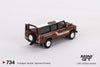 Mini GT –  Land Rover Defender 110 1985 County Station Wagon Russet Brown (1/64 Scale Model)