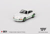 MGT00801-R – 1:64 Porsche 911 Carrera RS 2.7 Grand Prix White with Green Livery