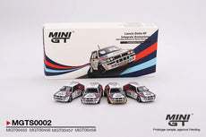 MINI GT 1/64 LANCIA DELTA HF INTEGRALE EVOLUZIONE 1992 RALLY MONTECARLO MARTINI RACING DIECAST SCALE MODEL CAR SET