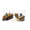 Tamiya- 1 :48 Kettenkraftrad with Infantry Cart & Goliath Demolition Vehicle