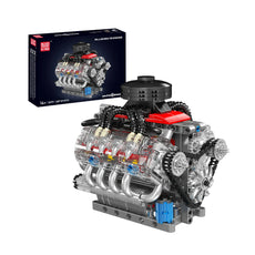 Mould King 10171 Chevy LSX454 Motorized V8 Engine Building Set