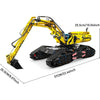 Mould King Technical Excavator, 2237 Pieces Remote Control Crawler Excavator