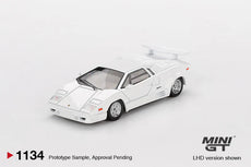 Mini GT - Lamborghini Countach 25th Anniversary White (1/64 Scale Model)