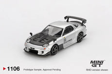 Mini GT - Mazda RX-7 RE-Amemiya Silver Metallic (1/64 Scale Model)