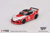 Mini GT -  LB★WORKS Toyota GR Supra Red/White (1/64 Scale Model)