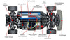Tamiya -Toyota GR Supra GT500 1/10 4WD Electric Touring Car Kit (TT-02)