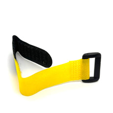hobby details-rc model 205mmx20mm hd rubberized battery strap yellow