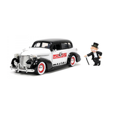 Jada- 1/24 Monopoly Mr. Monopoly & 1939 Chevrolet Master Deluxe