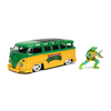 Jada- 1/24 Teenage Mutant Ninja Turtles Leonardo & 1962 Volkswagen Bus