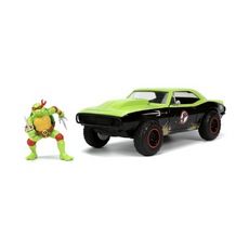 Jada- 1/24 Teenage Mutant Ninja Turtles Raphael & 1967 Chevrolet Camaro