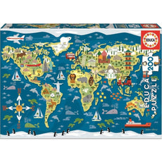 Educa World Map Puzzle 200 Pieces