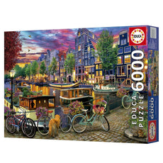 Educa Biking In Amsterdam Puzzle 6000 Pieces