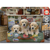 Educa Puppies In The Luggage Puzzle 500 Pieces