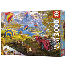 Educa Hot Air Balloon Valley Puzzle 3000 Pieces