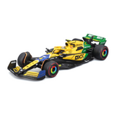 Bburago- 1/43 McLaren MCL38 2024 Senna #4 L. Norris Monaco GP W/Helmet